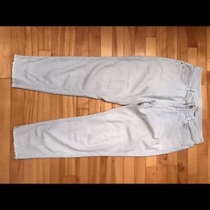 Zara striped denim pant Z1975